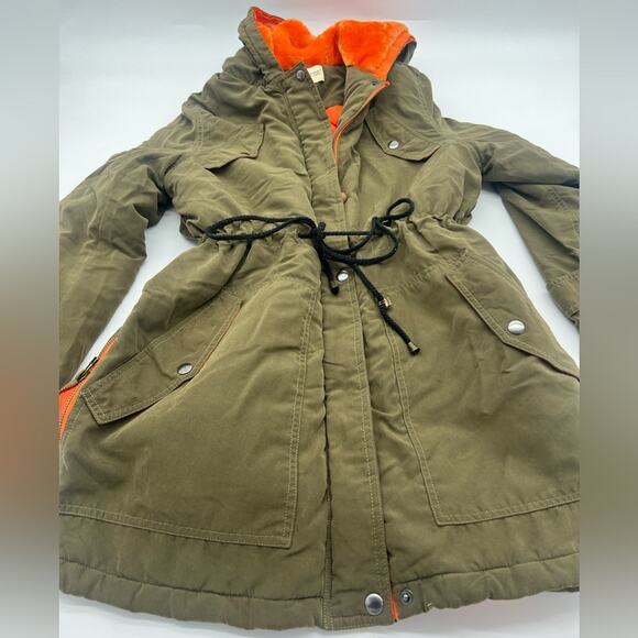 VERI GUDE Green Coat With Hood - Picture 1 of 11